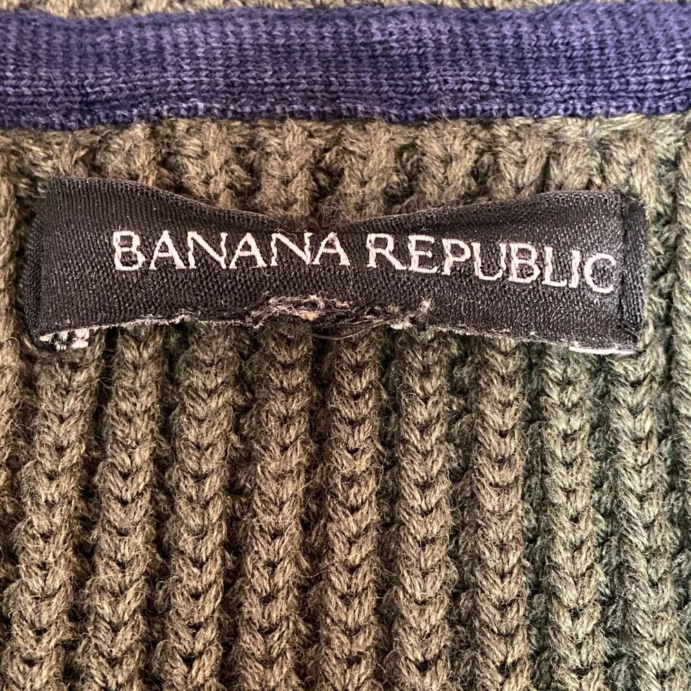 Banana Republic Olive Green Shawl Collar Cardigan Sweater